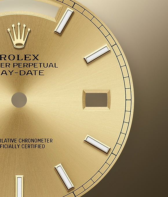 Dial Rolex Day-Date 40 Yellow gold Ref# 228348RBR-0008