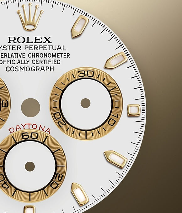 Dial Rolex Cosmograph Daytona 40 mm 18 ct yellow gold Ref# 116518LN-0041