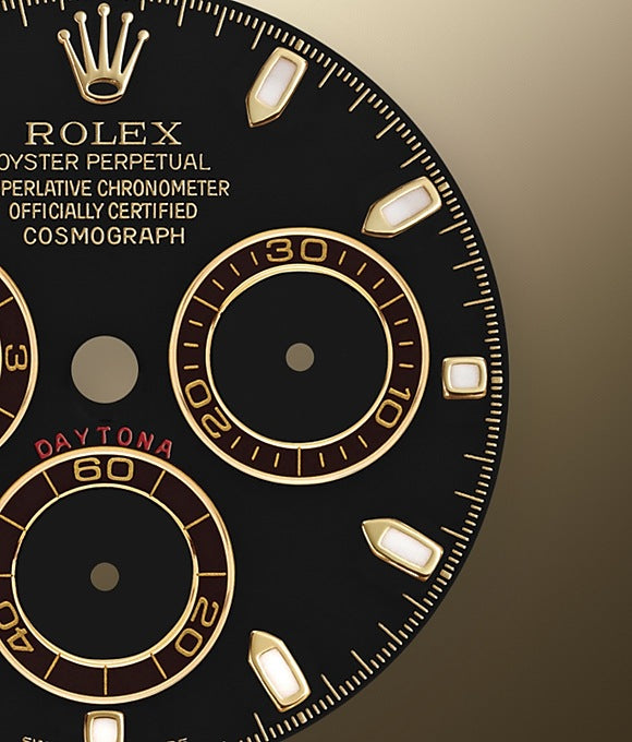Dial Rolex Cosmograph Daytona 40 mm 18 ct yellow gold Ref# 116508-0004