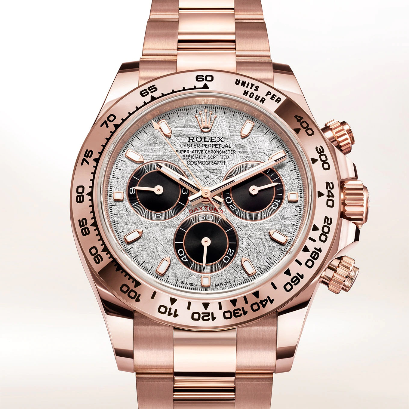 Front Rolex Cosmograph Daytona 40 mm 18 ct Everose gold Ref# 116505-0014