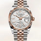 Front Rolex Datejust 36 Oystersteel and Everose gold Ref# 126231-0031