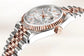 Side Rolex Datejust 36 Oystersteel and Everose gold Ref# 126231-0031