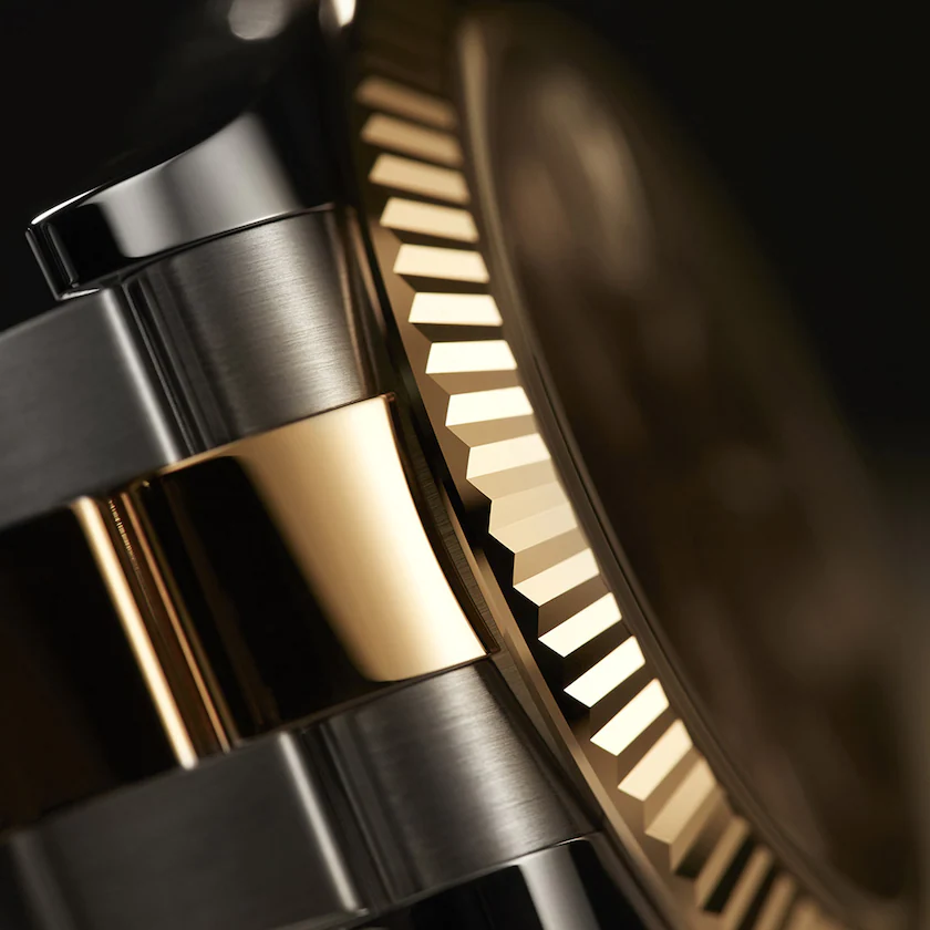 Rolex Datejust 41, 18k Yellow Gold and Stainless Steel, 41mm, Ref# 126333-0010, Bezel
