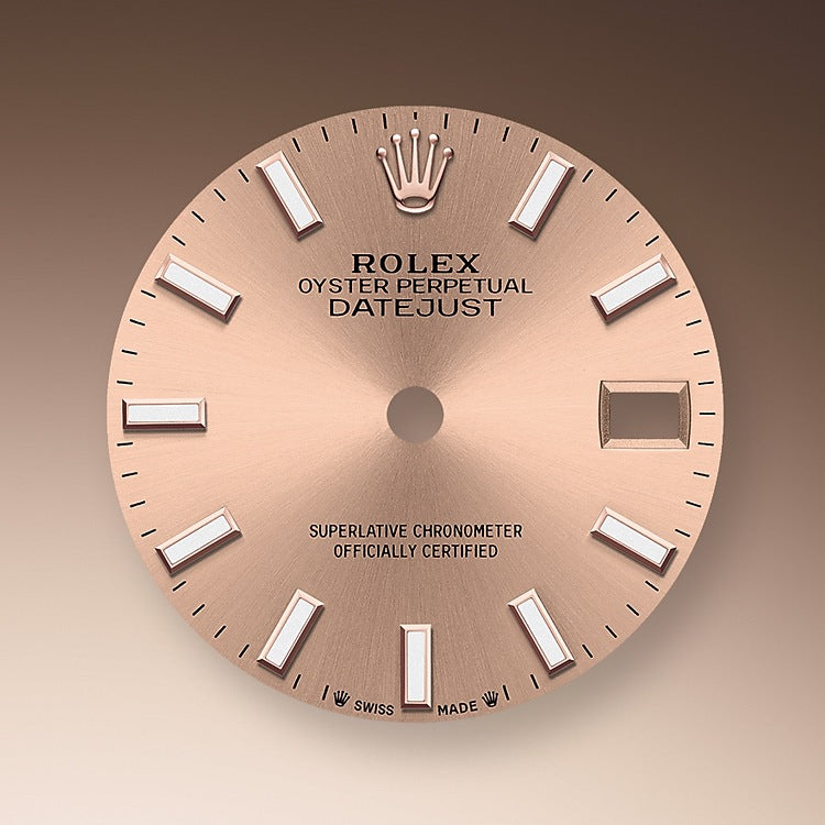 Rolex Lady-Datejust 28, 18k Everose Gold, Ref# 279175-0026, Dial