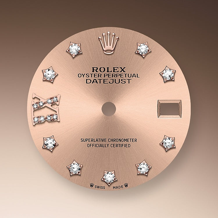Rolex Lady-Datejust 28, Oystersteel and 18k Everose Gold, Ref# 279171-0028, Dial
