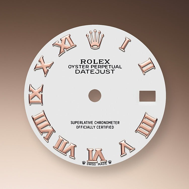 Rolex Lady-Datejust 28, 18k Everose Gold, Ref# 279175-0022, Dial