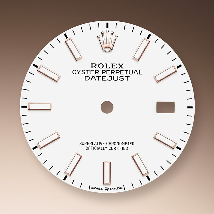 Rolex Datejust 36, 18k Everose Gold and Stainless Steel, 36mm, Ref# 126201-001, Dial