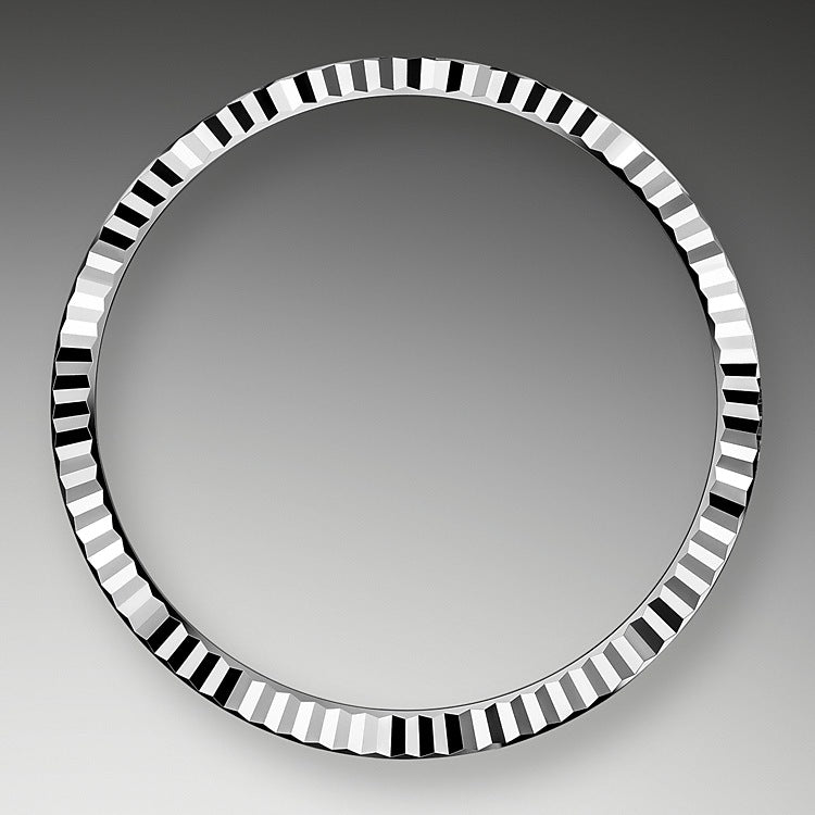 Rolex Datejust 36, Stainless Steel and 18k White Gold, 36mm, Ref# 126234-0014, Bezel