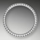 Rolex Datejust 31, Oystersteel, 18kt White Gold and diamonds, Ref# 278384RBR-0024, Bezel