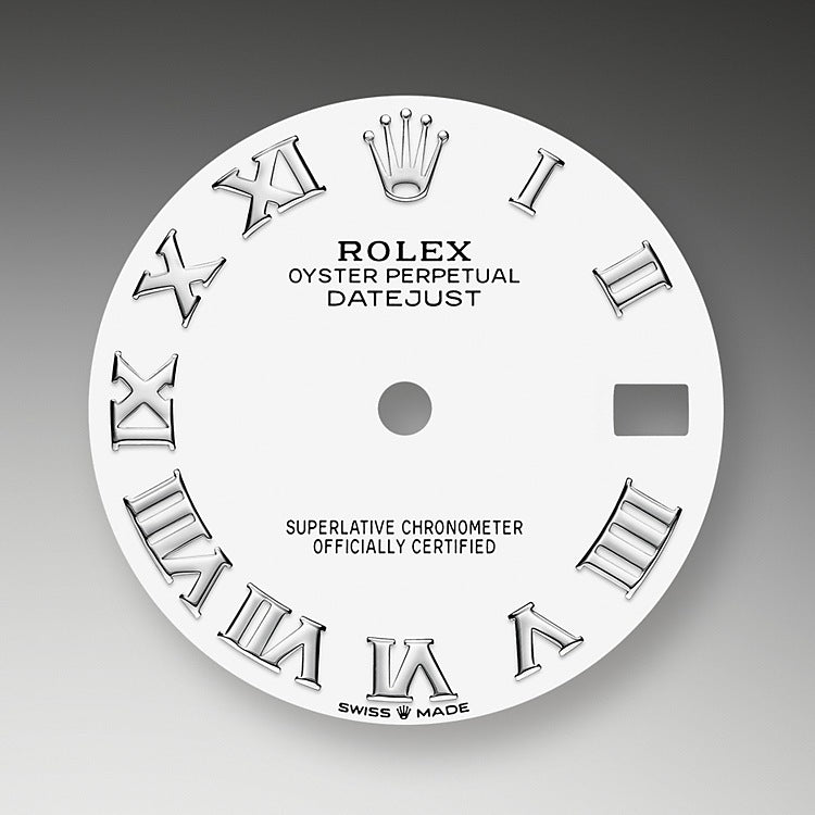 Rolex, Datejust 31, Datejust 31 Oystersteel 18kt White Gold and diamonds, Jubilee, 278384RBR-0014, Dial
