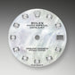 Rolex Datejust 31, Oystersteel, 18kt White Gold and diamonds, Ref# 278344RBR-0006, Dial