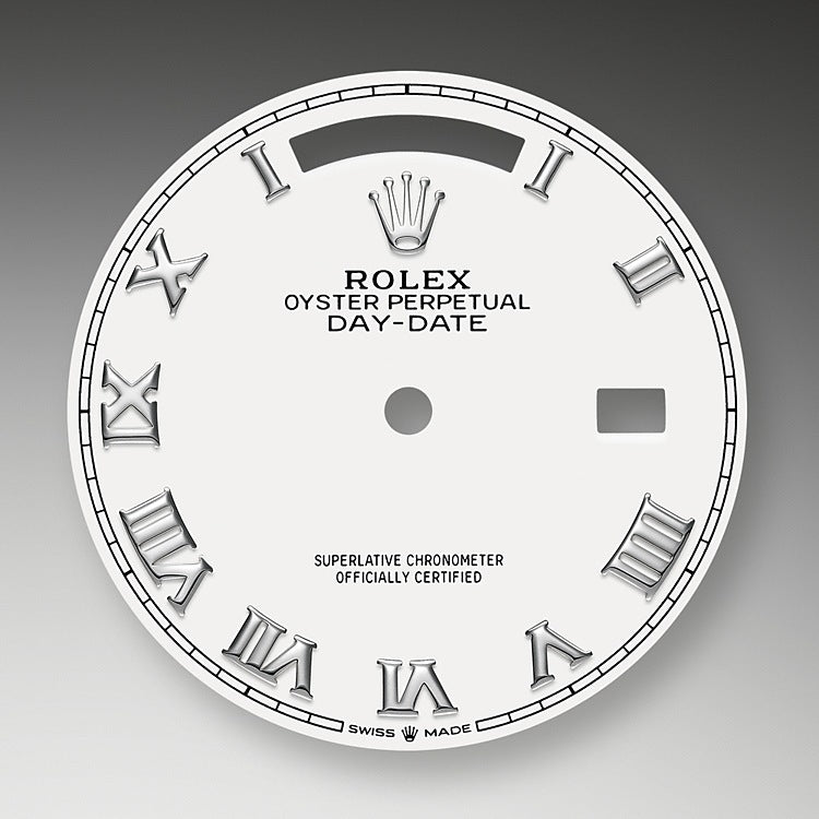 Rolex Day-Date, 36mm, Platinum, Ref# 128236-0007, Dial