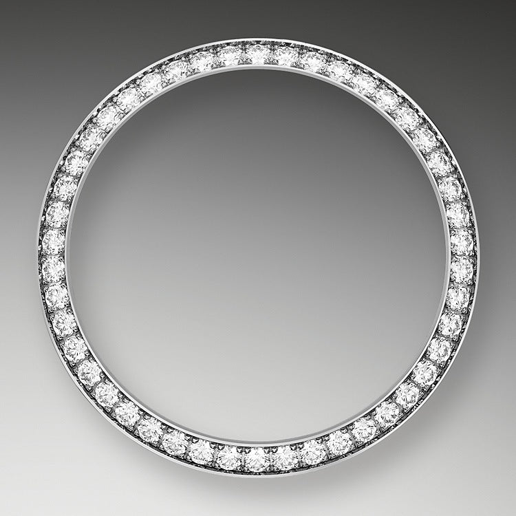 Rolex Datejust 31mm, 18k White Gold and Diamonds, Ref# 278289rbr-0025, Bezel