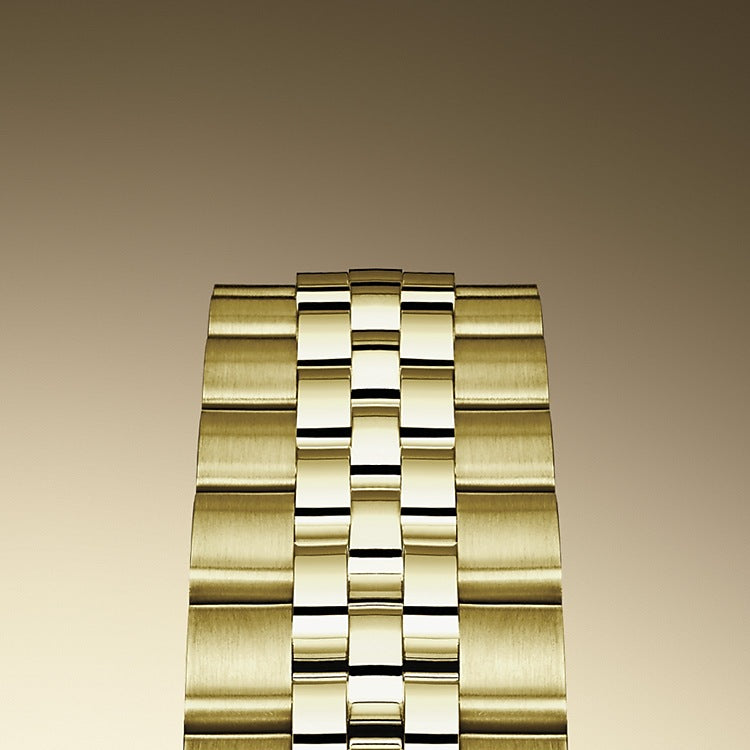 Rolex Lady-Datejust 28, 18kt Yellow Gold and diamonds, Ref# 279138RBR-0020, Bracelet