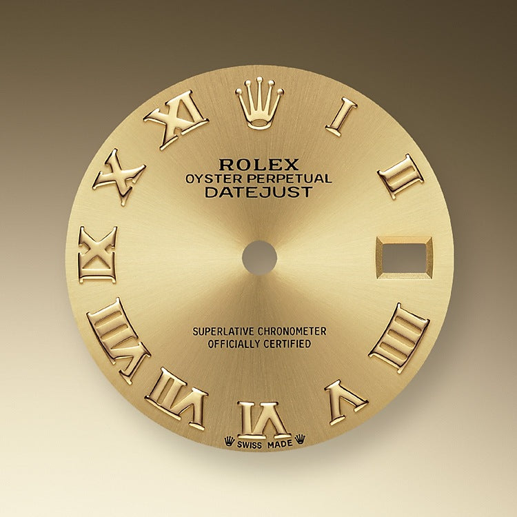 Rolex Lady-Datejust 28, 18kt Yellow Gold and diamonds, Ref# 279138RBR-0022, Dial