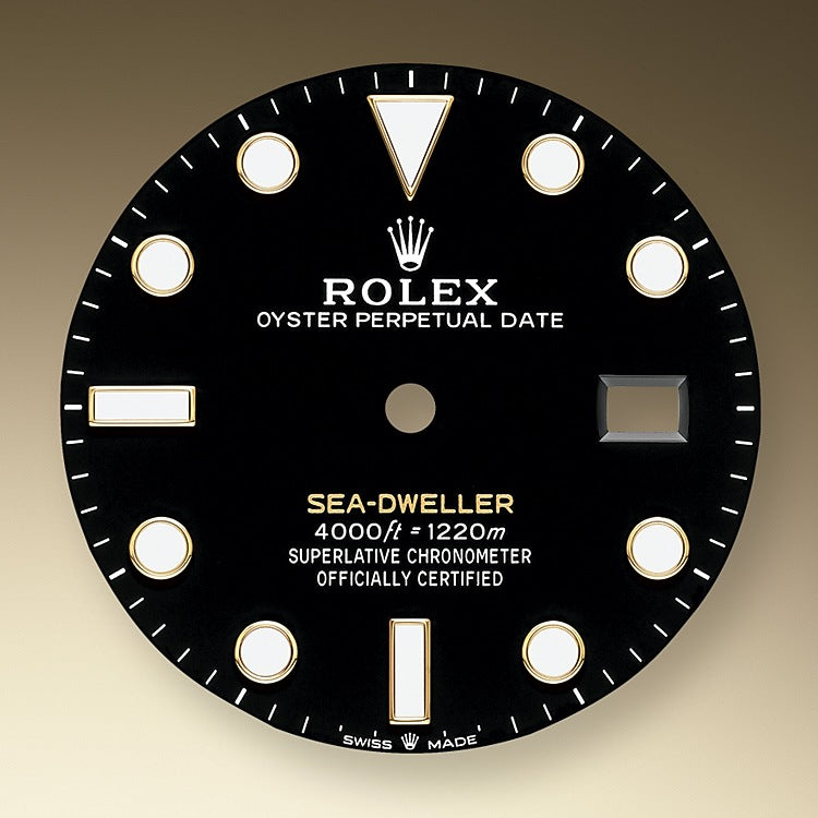 Rolex Sea-Dweller, Stainless Steel and 18k Yellow Gold, 43mm, Ref# 126603-0001, Dial