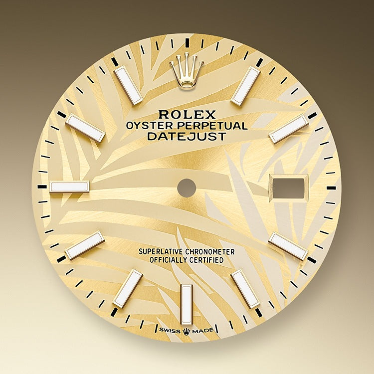 Rolex Datejust 36, 18k Yellow Gold and Stainless Steel, 36mm, Ref# 126233-0037, Dial