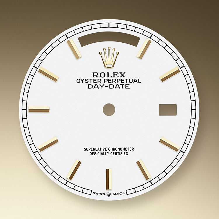 Rolex Day-Date, 36mm, Platinum, Ref# 128238-0081, Dial