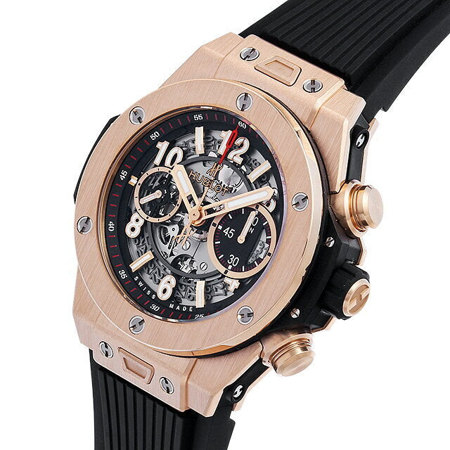 Hublot Big Bang Unico King Gold 45mm, Ref# 411.OX.1180.RX, Crown and buttons