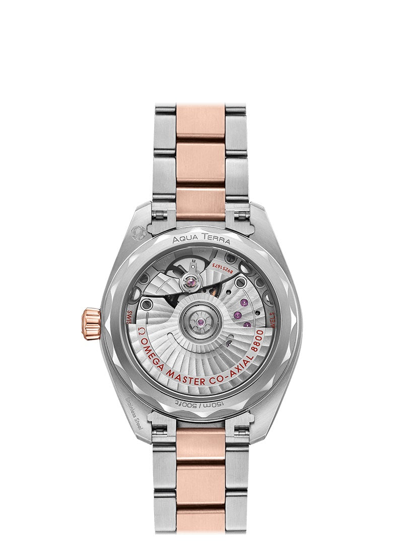 Back Omega Seamaster AQUA TERRA 150M CO‑AXIAL MASTER CHRONOMETER Ref# 220.20.34.20.60.001