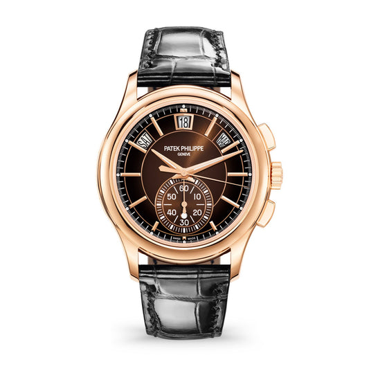 Patek Philippe Complication, 18k Rose Gold, Flyback Chronograph with Annual Calendar 42mm, Ref# 5905R-001
