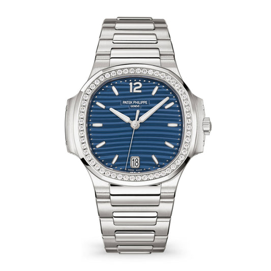 Patek Philippe Nautilus Ladies Automatic Watch, Stainless Steel and Diamonds, 35,2mm, Ref# 7118/1200A-001