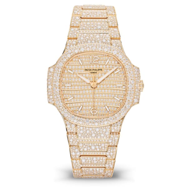 Patek Philippe Nautilus Haute Joaillerie Ladies Automatic Watch, 18K Rose Gold and Diamonds, 35,2mm, Ref# 7118/1450R-001