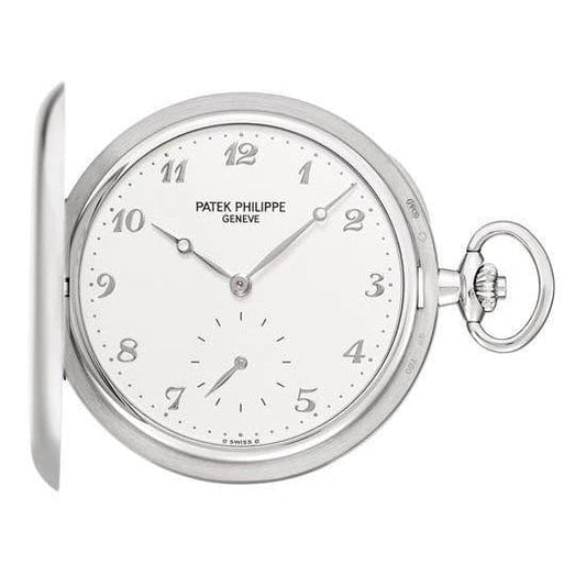 Patek Philippe Hunter-Case Pocket Watch, 18k White Gold, 48mm, Ref# 980G-010
