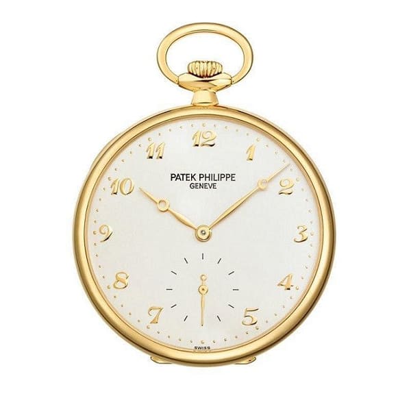 Patek Philippe Open-Face Pocket Watch, 18k Yellow Gold, 44mm, Ref# 973J-001