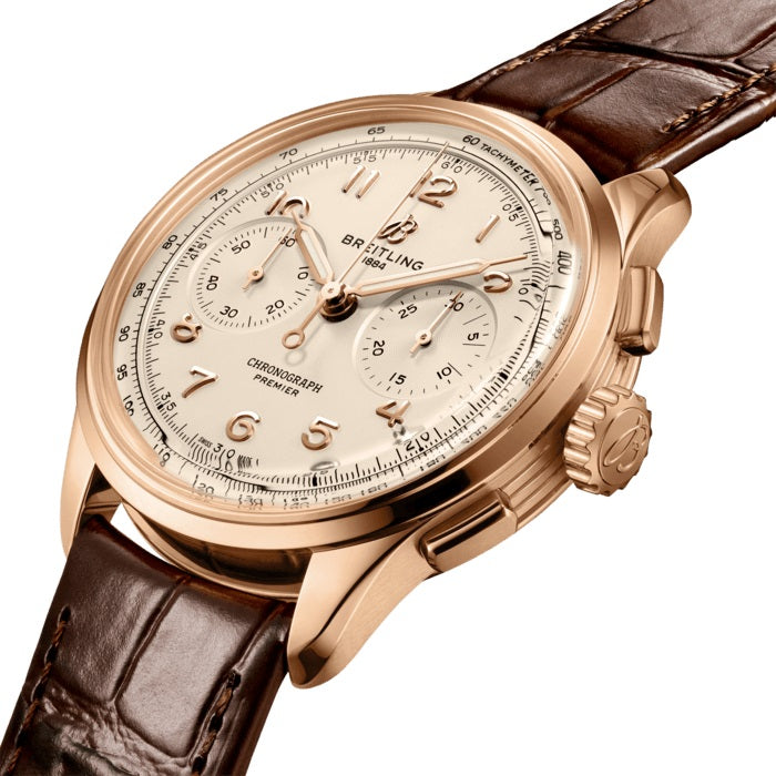 Dial Breitling Premier B09 Chronograph 40 18k Red Gold Ref# RB0930371G1P1