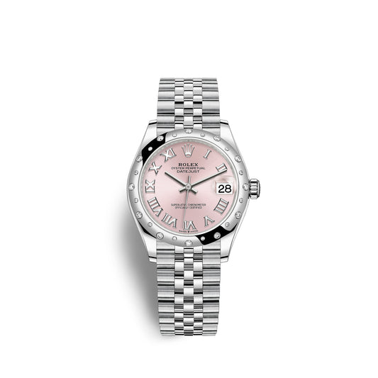 Rolex Datejust 31, Oystersteel, 18kt White Gold and diamonds, Ref# 278344RBR-0022