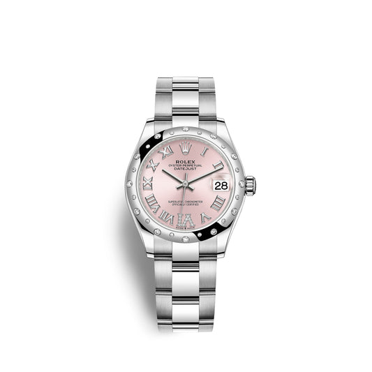 Rolex Datejust 31, Oystersteel, 18kt White Gold and diamonds, Ref# 278344RBR-0025