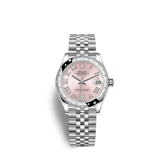Rolex Datejust 31, Oystersteel, 18kt White Gold and diamonds, Ref# 278344RBR-0026