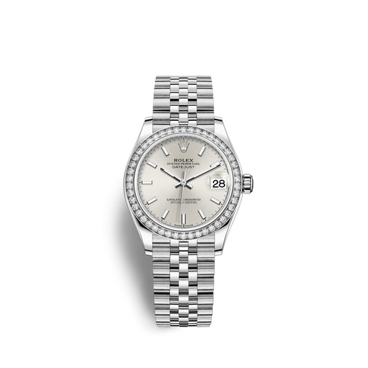 Rolex Lady-Datejust 28, Oystersteel and 18k White Gold, Ref# 279384RBR-0007