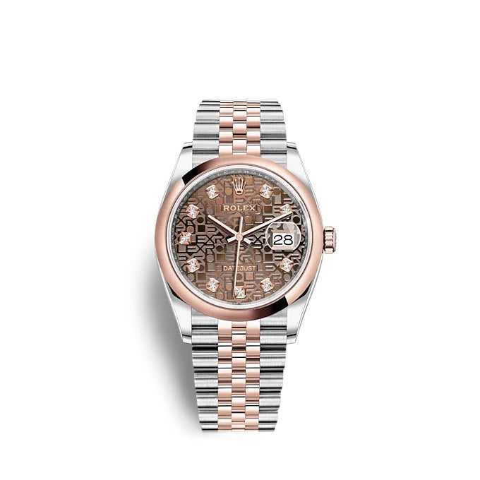 Rolex Datejust 36 Oystersteel and Everose gold Ref# 126201-0025