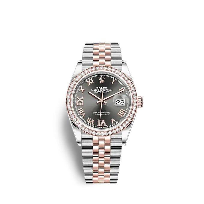 Rolex Datejust 36 Oystersteel and Everose gold Ref# 126281RBR-0011