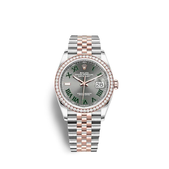 Rolex Datejust 36 Oystersteel and Everose gold Ref# 126281RBR-0017