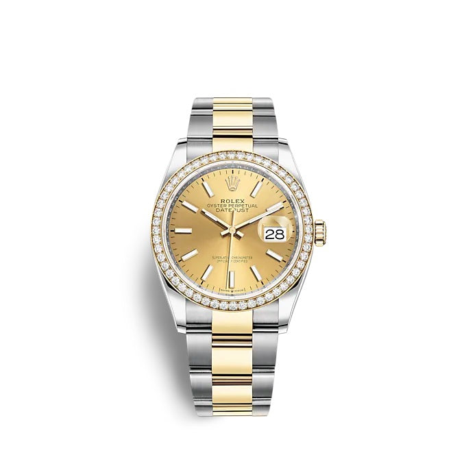 Rolex Datejust 36 Oystersteel and yellow gold Ref 126283RBR 0002 Affordable Swiss Watches Inc