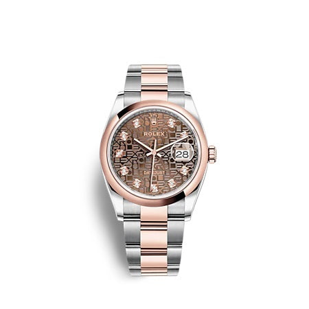 Rolex Datejust 36 Oystersteel and Everose gold Ref# 126201-0026