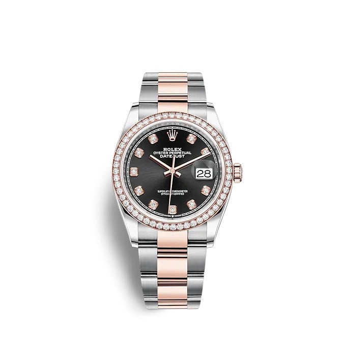Rolex Datejust 36 Oystersteel and Everose gold Ref# 126281RBR-0008