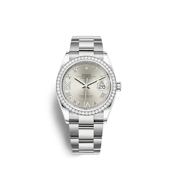 Rolex Datejust 36 Oystersteel and white gold Ref# 126284RBR-0022