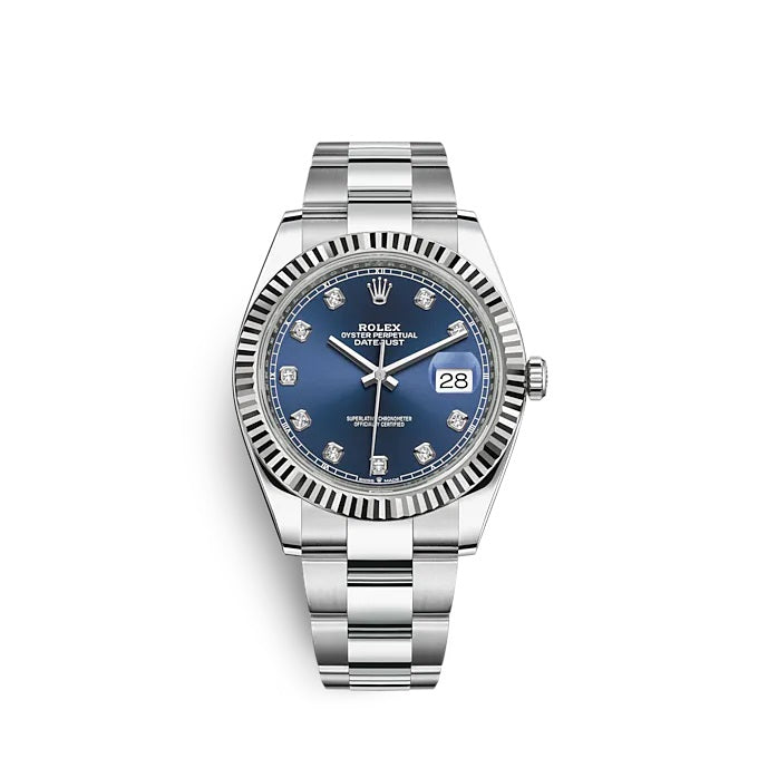 Rolex Datejust 41 Oystersteel and white gold Ref# 126334-0015
