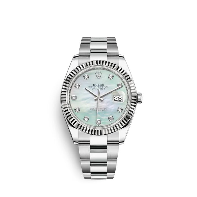 Rolex Datejust 41 Oystersteel and white gold Ref# 126334-0019