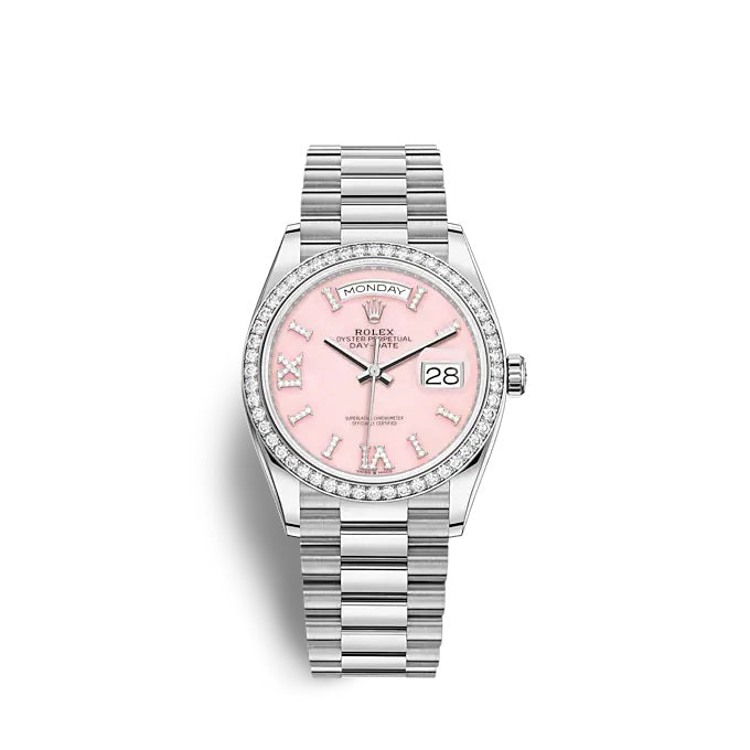 Rolex Day-Date 36 White gold Ref# 128349RBR-0008