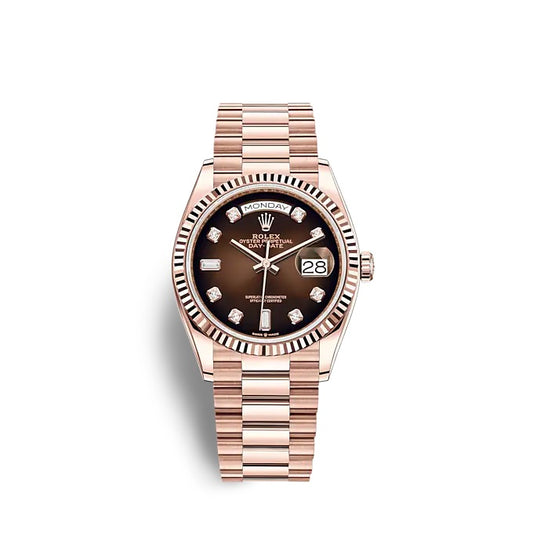 Rolex Day-Date 36 Everose gold Ref# 128235-0037