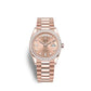 Rolex Day-Date 36 Everose gold Ref# 128345RBR-0009