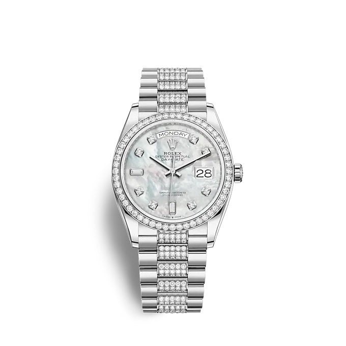Rolex Day-Date 36 White gold Ref# 128349RBR-0014