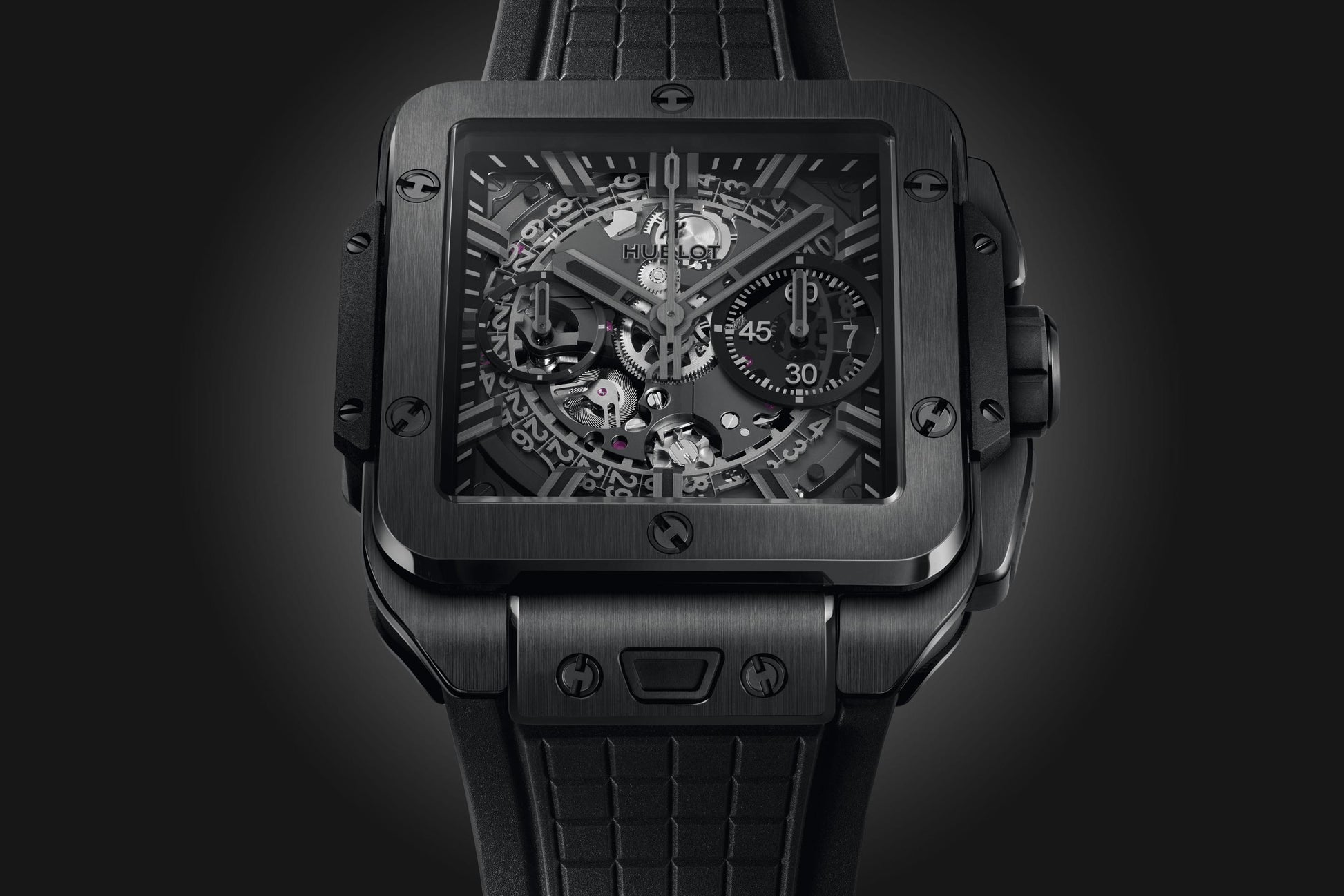 Hublot Square Bang Ceramic Watches In Black And White For 2023