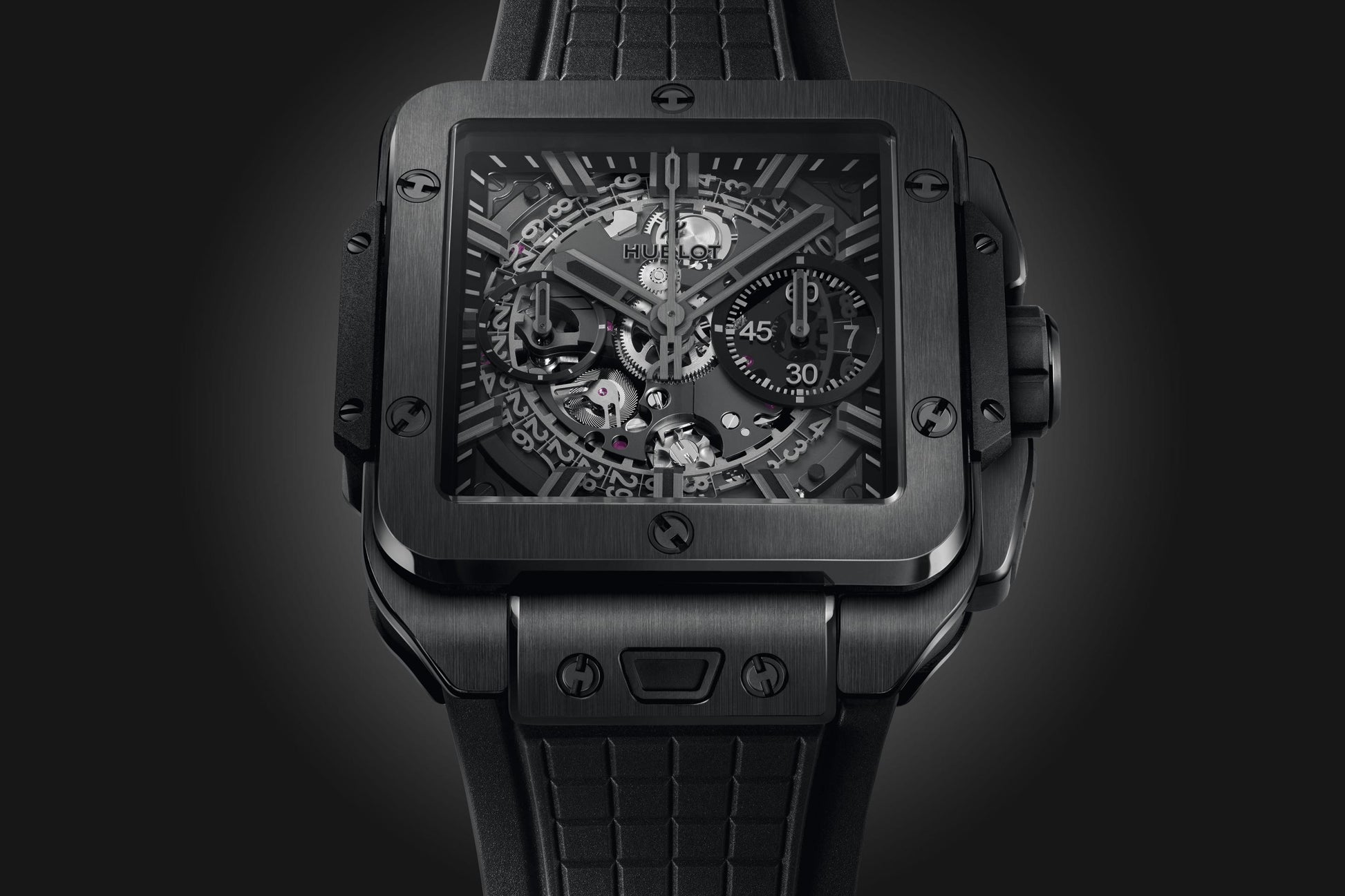 Dial Hublot Square Bang UNICO ALL BLACK Ref# 821.CX.0140.RX