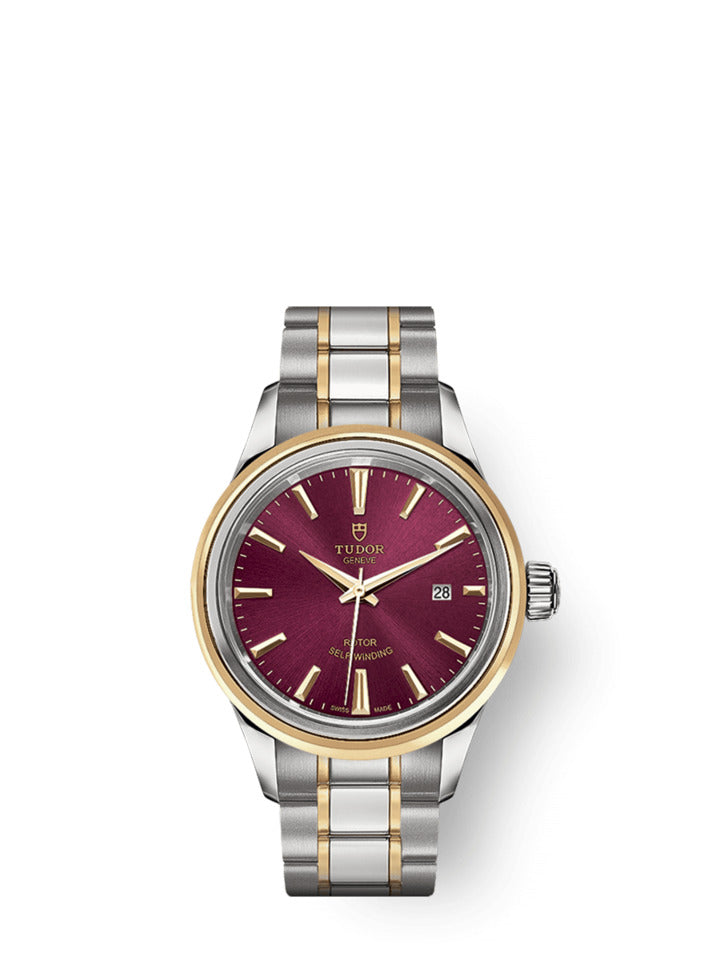Tudor Style, Stainless Steel and Yellow Gold, 28mm, Ref# M12103-0013